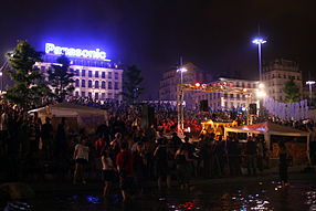 Nuits Sonores sur les berges du Rhône