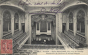 La salle Berlioz en 1907