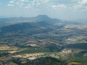Territoire de la commune vue depuis le mont Saint Orosia