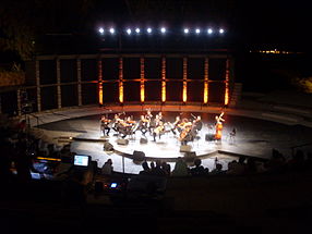 Spectacle au Festival international d'Hammamet en juillet 2010