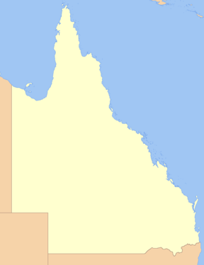 Localisation du parc national de l'île Curtis dans le Queensland.