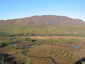 Localisation du TNO de Mont-Valin dans la MRC Le Fjord-du-Saguenay