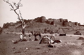 Le fort de Jhansi en 1882