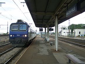  La Z 7511 entrant en gare de Mâcon-Ville.