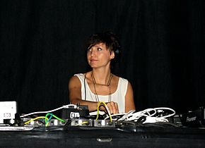 Magda au festival Audioriver à Płock (Pologne) en 2010