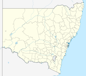 Localisation sur la carte de Nouvelle-Galles du Sud