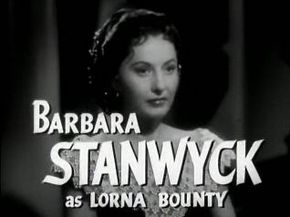 Accéder aux informations sur cette image nommée Barbara Stanwyck in The Man with a Cloak trailer.jpg.