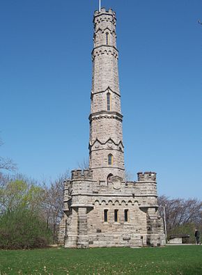 Monument érigé pour la bataille de Stony Creek ayant eu lieu durant la guerre anglo-américaine de 1812