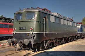  La E50 091, reconstruite en état d'origine à la sortie d'usine (locomotive de musée).