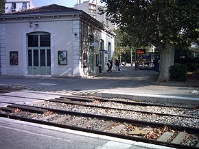 L'amorce de la ligne Blancarde - Prado en gare de la Blancarde.