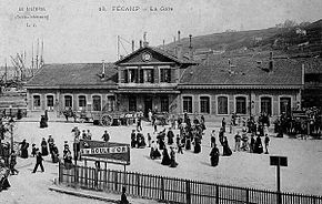La gare de Fécamp à la fin du XIXe siècle