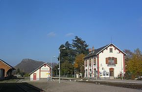 La gare de Massiac (Cantal)