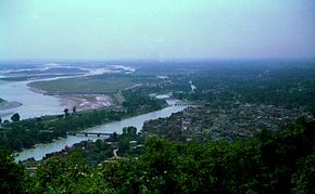 Vue aérienne d'Haridwar