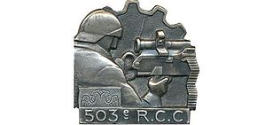 Insigne régimentaire du 503e Régiment de Chars de Combat, mitrailleur.jpg