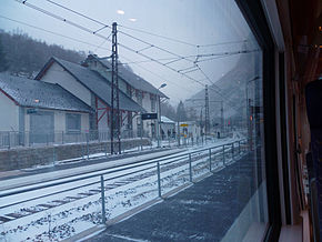 Passage en gare d'Andorre - L'Hospitalet.