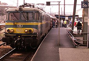  La locomotive 1501 en gare de Liège-Guillemins