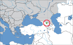Localisation de la République d'Ossétie du Sud en Europe