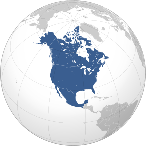 North American Union (orthographic projection) - Union nord-américaine.svg
