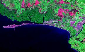 Image satellite de Puntarenas
