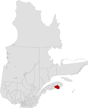Quebec MRC Bonaventure location map.svg