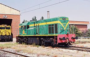  La 10815 au dépôt de Saragosse (24 mai 2001).