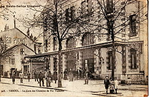 La gare des CFV de Vesoul, avant 1918
