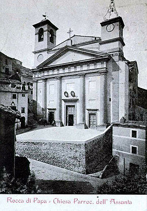 L'Église paroissiale de Rocca di Papa en 1906