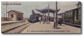Gare de Sembadel au temps de la vapeur