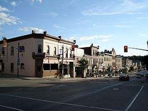 La rue Queens Est, St. Mary's, Ontario.