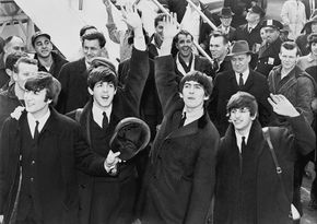 Les Beatles à l'aéroport JFK
