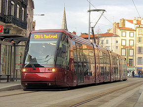  Translohr du tramway de Clermont-Ferrand.