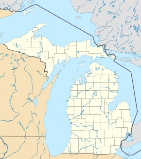 Localisation sur la carte du Michigan
