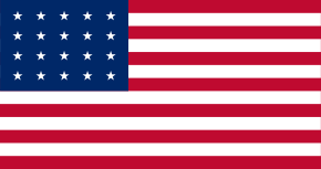 Drapeau américain du 4 juillet 1818 au 3 juillet 1819