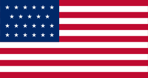 Drapeau américain du 4 juillet 1820 au 3 juillet 1822