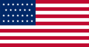Drapeau américain du 4 juillet 1845 au 3 juillet 1846