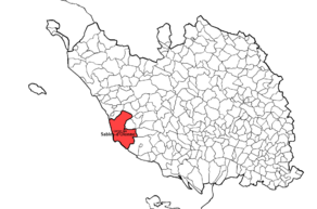 Situation du canton des Sables-d'Olonne dans le département Vendée