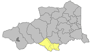 Situation du canton de Prats-de-Mollo-la-Preste dans le département Pyrénées-Orientales