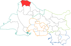 Situation du canton de Châteaurenard dans le département Bouches-du-Rhône