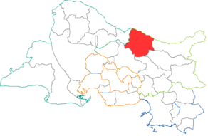 Situation du canton de Lambesc dans le département Bouches-du-Rhône