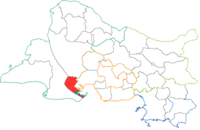 Situation du canton de Port-Saint-Louis-du-Rhône dans le département Bouches du Rhône