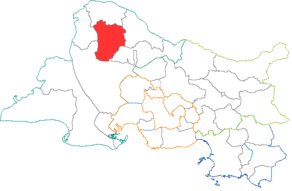 Situation du canton de Saint-Rémy-de-Provence dans le département Bouches-du-Rhône
