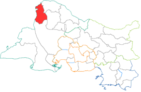 Situation du canton de Tarascon dans le département Bouches-du-Rhône