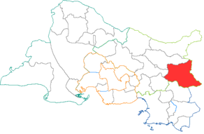 Situation du canton de Trets dans le département Bouches-du-Rhône