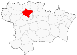 Situation du canton d'Alzonne dans le département Aude