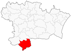 Situation du canton d'Axat dans le département Aude
