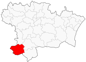 Situation du canton de Belcaire dans le département Aude