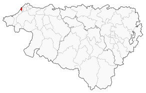 Situation du canton de Biarritz-Ouest dans le département Pyrénées-Atlantiques