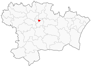 Situation du canton de Carcassonne-Centre dans le département Aude