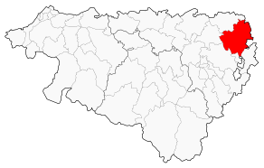 Situation du canton de Lembeye dans le département Pyrénées-Atlantiques
