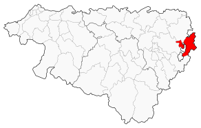 Situation du canton de Montaner dans le département Pyrénées-Atlantiques